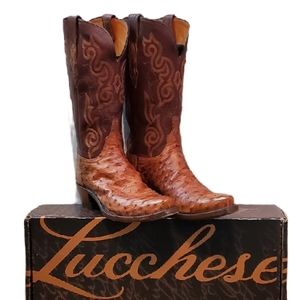 Lucchese Womens Ostrich Boots